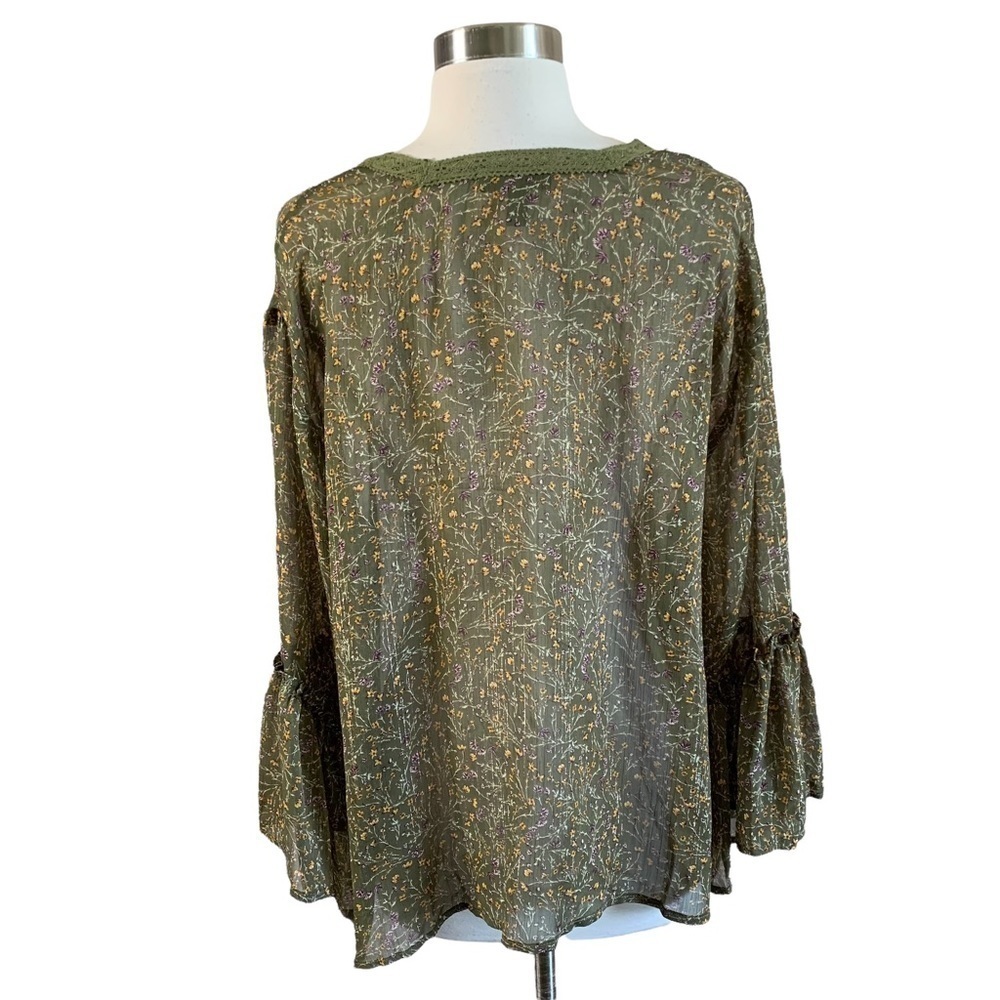 Jessica Simpson New With Tags Binx Ditsy Print Ruffle Sleeve Kimono Size XS - Picture 3 of 14